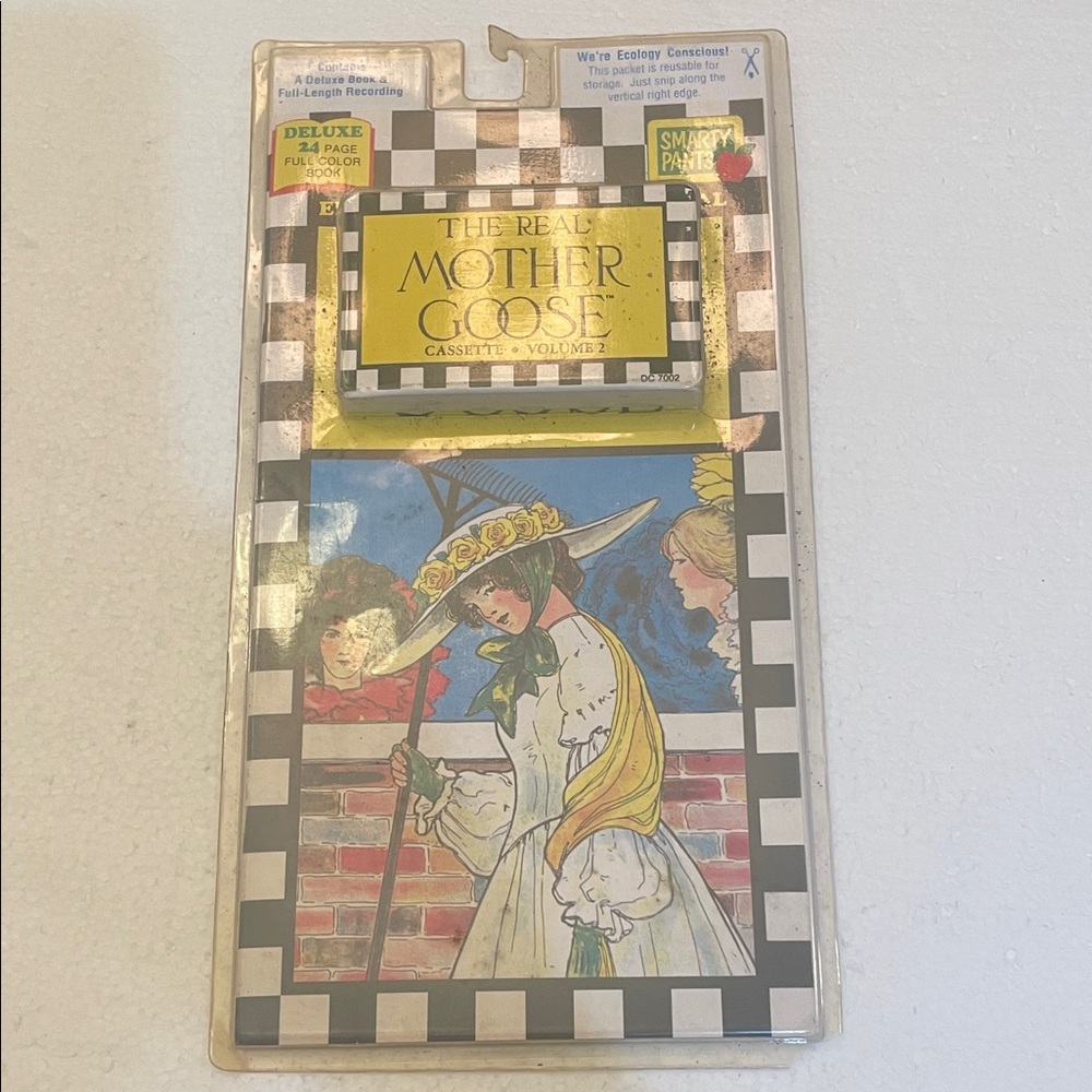 The Real Mother Goose Cassette & nursery rhymes Book set new